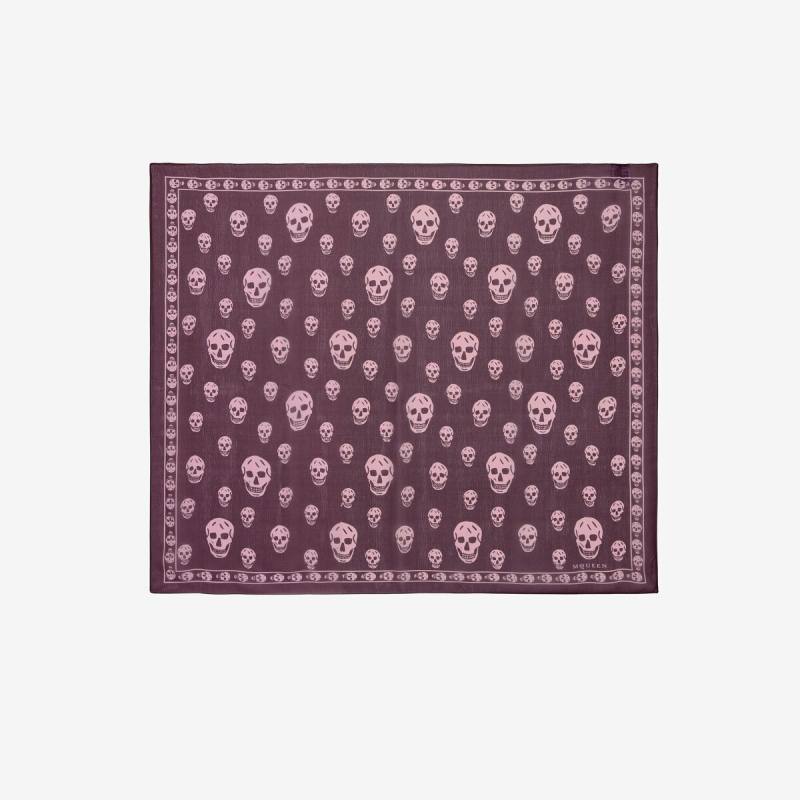 ALEXANDER MCQUEEN - Classic Skull Foulard - Item 8078893052Q6974